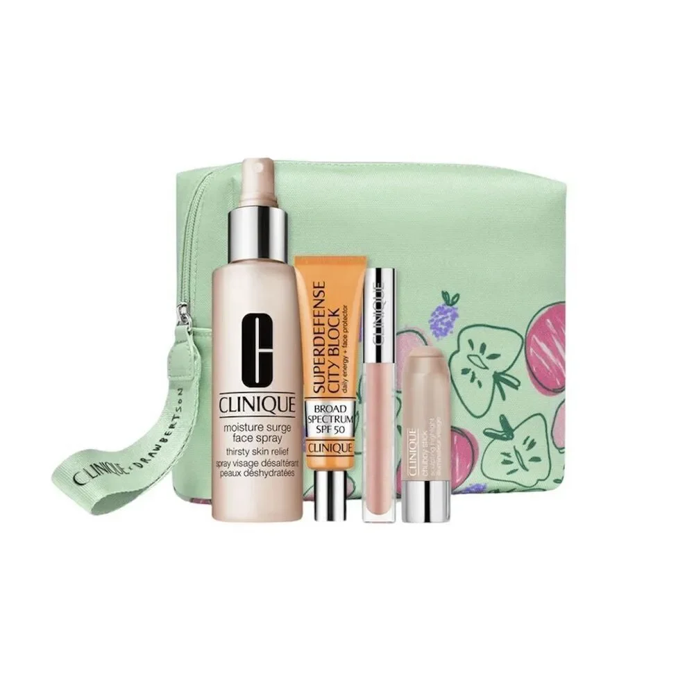 NEW for SPRING 2025 CLINIQUE Sunny Day Staples 5 Piece Skin Care & Makeup Set
